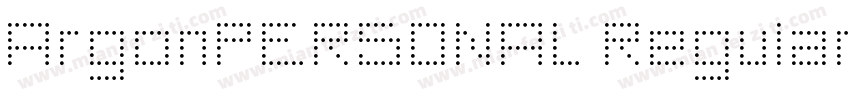 ArgonPERSONAL Regular字体转换